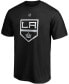 Фото #2 товара Men's Drew Doughty Black Los Angeles Kings Authentic Stack Name and Number Team T-shirt