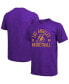 Фото #2 товара Men's Threads Heathered Purple Los Angeles Lakers Ball Hog Logo Tri-Blend T-shirt
