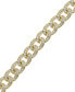 ფოტო #2 პროდუქტის Mens' Diamond Curb Link Bracelet (6 ct. t.w.) in 10k Gold