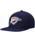 Фото #1 товара Men's Navy Oklahoma City Thunder Ground 2.0 Snapback Hat