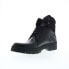 Фото #8 товара Bruno Magli Val BM600619 Mens Black Leather Lace Up Casual Dress Boots