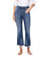 Women's High Rise Cropped Step Hem Flare Jeans