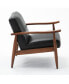 Фото #2 товара Austin Leather Gel Wooden Base Accent Chair