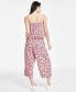 Фото #2 товара Women's Sandbar Ditsy-Floral Print Jumpsuit