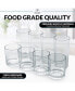 Unbreakable Plastic Tumblers Drinking Glasses Set of 8 Clear