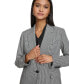 Фото #6 товара Women's Checkered Single-Button Blazer