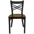 Фото #2 товара Hercules Series Black ''X''Restaurant Chair