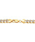 ფოტო #3 პროდუქტის Polished Diamond Cut 7MM Curb Chain Bracelet in 10K Yellow Gold