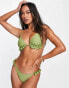 Фото #3 товара River Island frill side bikini bottom in khaki