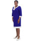 ფოტო #4 პროდუქტის Women's Jude Contrast-Trim Sheath Dress