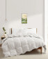 Фото #1 товара Lightweight White Goose Down Feather Fiber Comforter, King