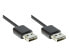 Фото #2 товара Good Connections 2212-EU005 - 0.5 m - USB A - USB A - USB 2.0 - Male/Male - Black