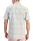 Фото #2 товара Men's Short Sleeve Button Front Madras Plaid Shirt, Created for Macy's