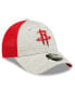 Фото #4 товара Men's Gray, Red Houston Rockets Active 9FORTY Snapback Hat