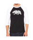 California Bear Men's Raglan Word Art T-shirt Черный, Small - фото #1