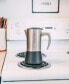 Фото #4 товара Milano Steel Stainless Steel Stovetop Espresso Maker Moka Pot 10 Espresso Cup Size 16.9 oz