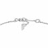 Decent Silver Butterflies Bracelet with Crystals JFS00620040