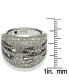 ფოტო #3 პროდუქტის Suzy Levian Sterling Silver Cubic Zirconia Pave Interlaced Ring