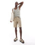 ADPT linen mix shorts in beige XL - фото #2