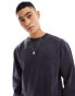 Only & Sons oversized sweat in vintage wash black