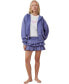 Фото #4 товара Women's Zip Up Lounge Hoodie Sweatshirt