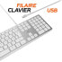 Фото #4 товара MOBILITY LAB ML304304 - Kabelgebundene Touch-Design-Tastatur mit 2 USB fr Mac - AZERTY - Wei und Silber