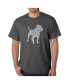 Фото #1 товара Men's Word Art T-Shirt - Pit bull