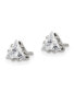 ფოტო #2 პროდუქტის Stainless Steel Polished Triangle CZ Stud Earrings