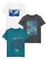 Фото #2 товара Kid 3-Pack Animals Graphic Tees XS