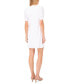 ფოტო #2 პროდუქტის Petite Puff-Sleeve Embroidered Eyelet Dress