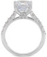 ფოტო #3 პროდუქტის Sterling Silver Ring Set, Cubic Zirconia Bridal Ring and Band Set (8 ct. t.w.)