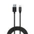 USB A to USB C Cable Savio CL-129 Black 2 m