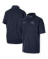 Фото #2 товара Men's Navy Penn State Nittany Lions Coaches Quarter-Zip Short Sleeve Jacket