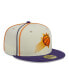 Men's Cream, Purple Phoenix Suns Piping 2-Tone 59FIFTY Fitted Hat
