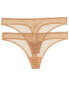 Dkny 2Pk Modern Lace Thong Women's