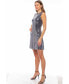 Women's Cap Sleeve A-Line Disco Dot Dress