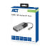 Фото #5 товара ACT AC7043 USB-C to HDMI or VGA multiport adapter with ethernet - USB hub - card reader - audio - PD pass through - Wired - USB 3.2 Gen 1 (3.1 Gen 1) Type-C - 10,100,1000 Mbit/s - Grey - MicroSD (TransFlash) - SD - 5 Gbit/s