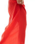 Фото #2 товара Kaiia textured elasticated waist maxi skirt co-ord in red