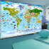 Vlies Fototapete World Map for Kids