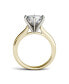 ფოტო #3 პროდუქტის Moissanite Solitaire Engagement Ring 3-1/10 ct. t.w. Diamond Equivalent in 14k White or Yellow Gold