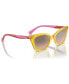 Jr Kids Sunglasses, VJ2020 (ages 7-10) Transparent Yellow, 48mm - фото #2