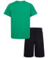ფოტო #2 პროდუქტის Little Boys Icon T-shirt and Mesh Shorts, 2 Piece Set