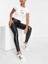 Фото #1 товара Abercrombie & Fitch classic faux leather legging in black