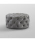 Фото #14 товара Bella Upholstered Tufted Allover Round Cocktail Ottoman