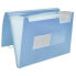 Фото #3 товара LIDERPAPEL Folder classifier bellows polypropylene DIN A4 opaque light blue 13 departments