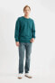 C2207AX/GN146 Defacto Erkek Sweat GREEN