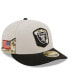 Фото #1 товара Men's Stone, Black Las Vegas Raiders 2023 Salute To Service Low Profile 59FIFTY Fitted Hat