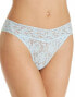 Hanky Panky 265493 Women Floral Lace Original Rise Thong Underwear Size OS