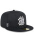 Фото #4 товара Men's Black New York Yankees 2024 Clubhouse 59FIFTY Fitted Hat