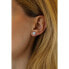 Silver heart earrings with Swarovski ® Zirconia MWE02140